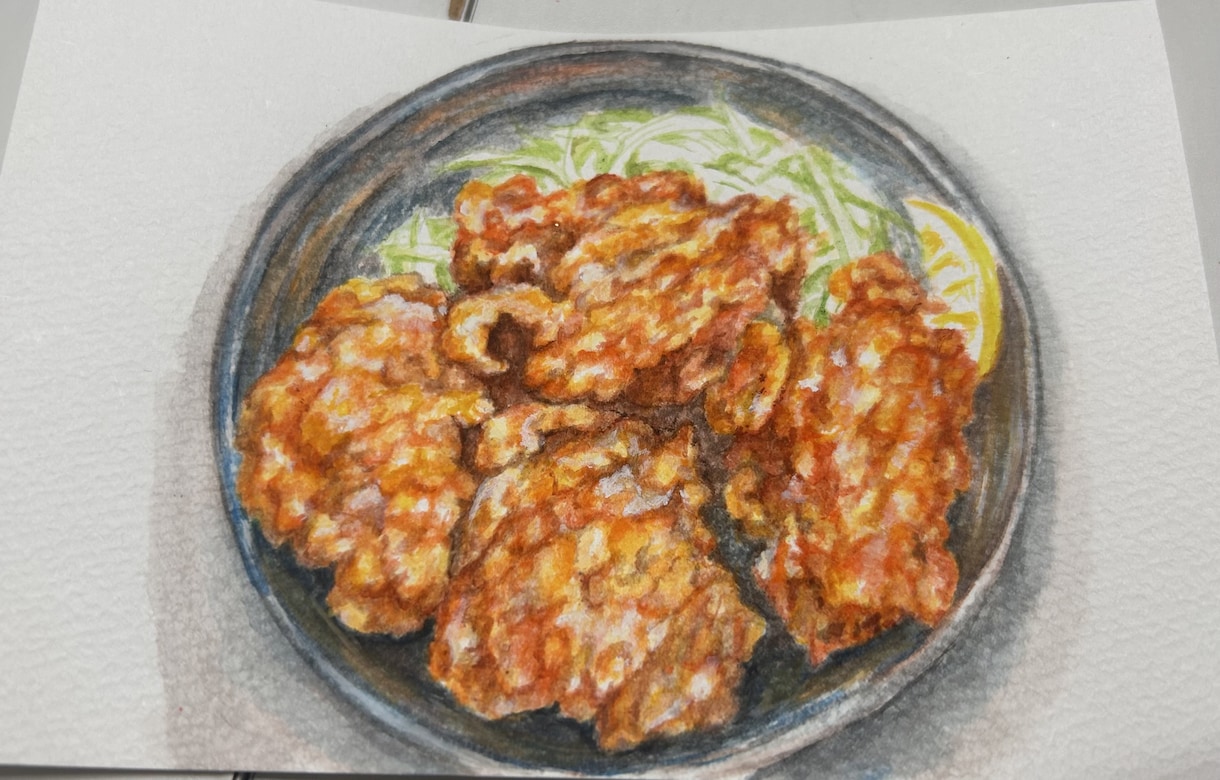 美味しそうな料理イラスト描きます 水彩画の細かいタッチでこだわり感溢れる料理に！ イメージ8