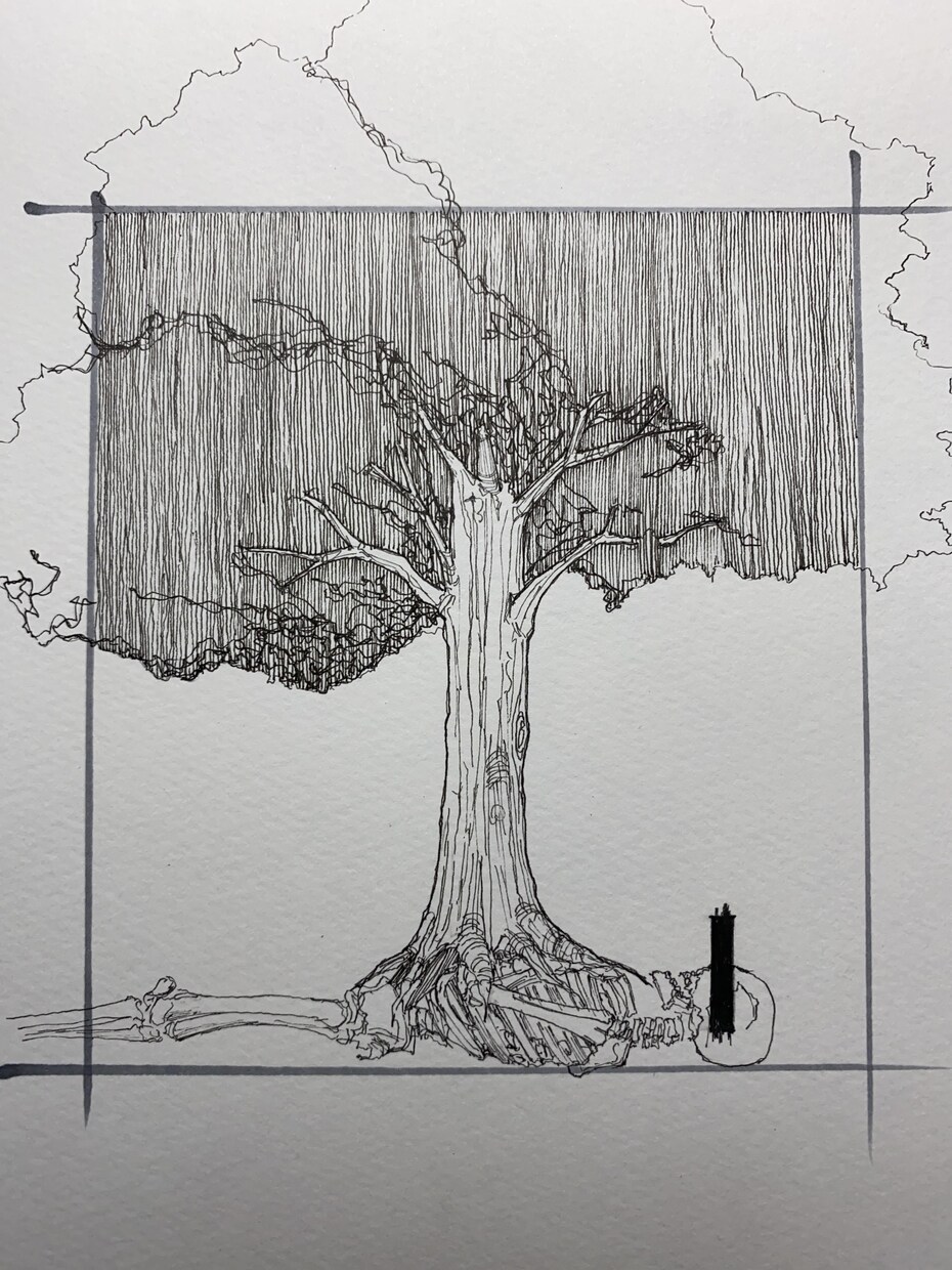 独特で緻密なモノクロ絵画描きます ミリペンという極細ペンなどを利用した，絵画作品です。 イメージ3