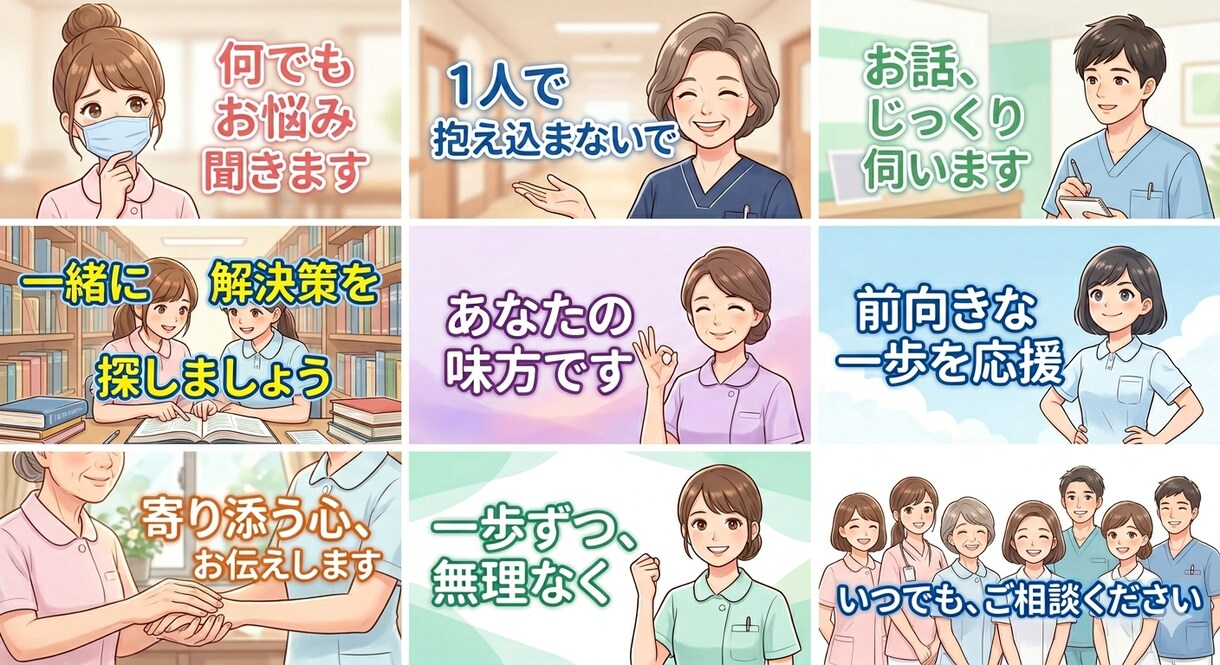 看護学生、新人看護師さん助けます 現役看護師があなたの不安や悩みを優しく傾聴します！ イメージ9