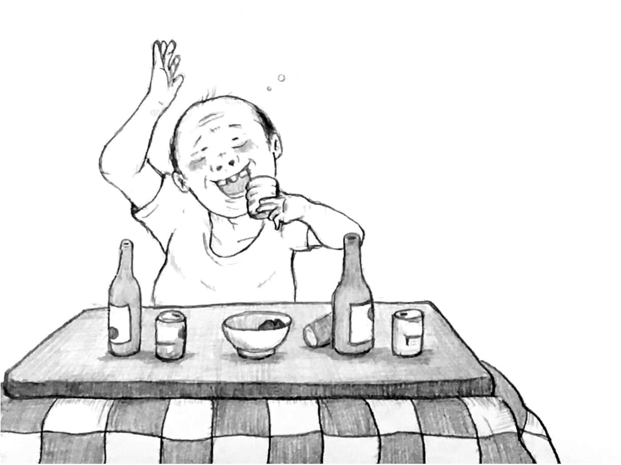 手描きのおじさんイラストを作成いたします シュールなおじさんイラスト作成 イメージ4