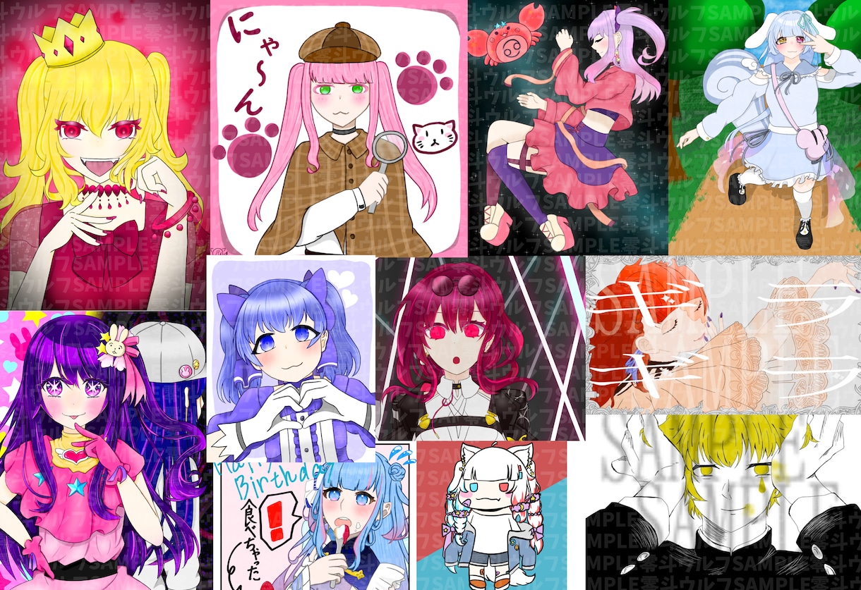 歌ってみたとかのイラストなど描きます 〜MV静止イラスト・サムネイルなどを描きます〜 イメージ10