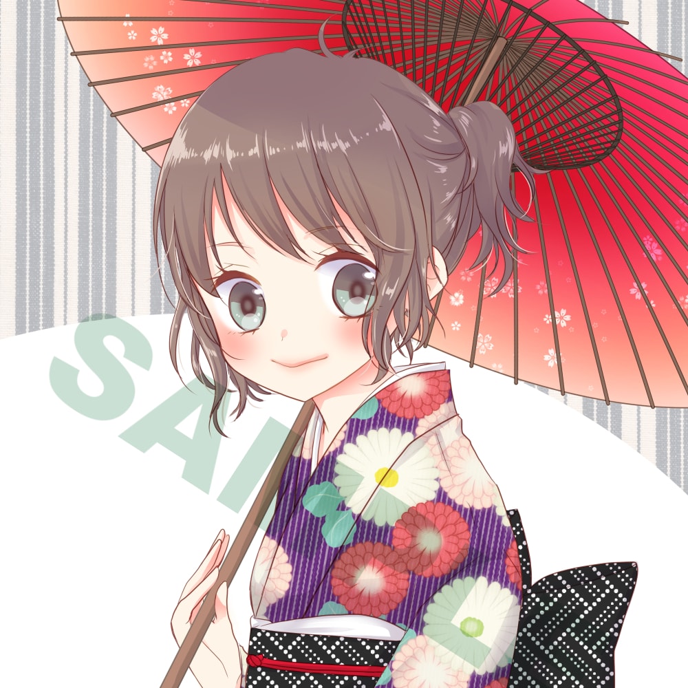 少女漫画系のカラーイラスト、アイコン描きます SNS用アイコン、カラーイラストを少女漫画系の絵柄で作成！ イメージ1