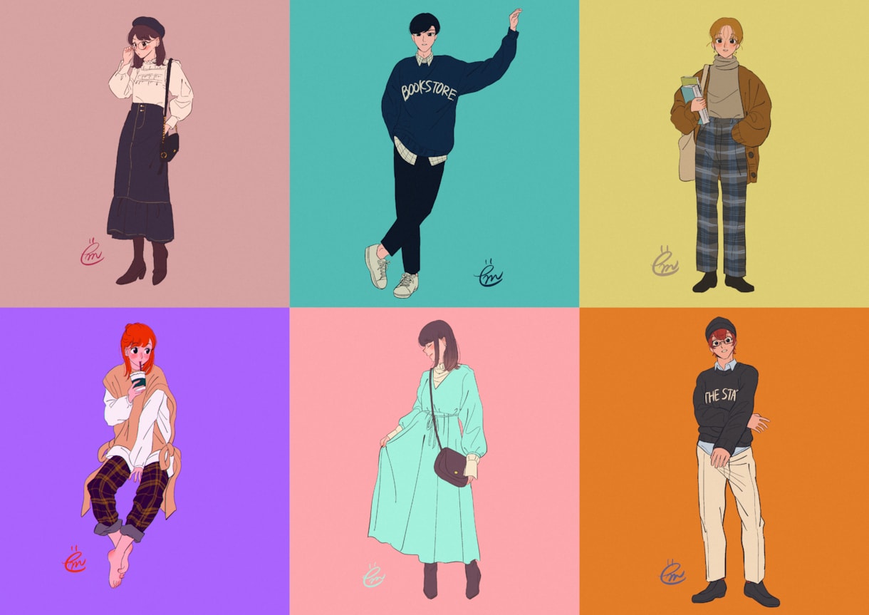 ファッションイラストお描きします 女性向け雑誌にピッタリなファッションイラストお描きします！ イメージ6