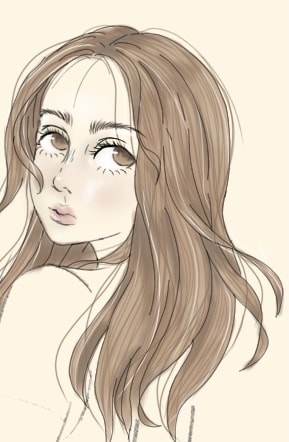女の子の絵描きます 女の子 リアル風 ポップ風 かわいい イメージ2