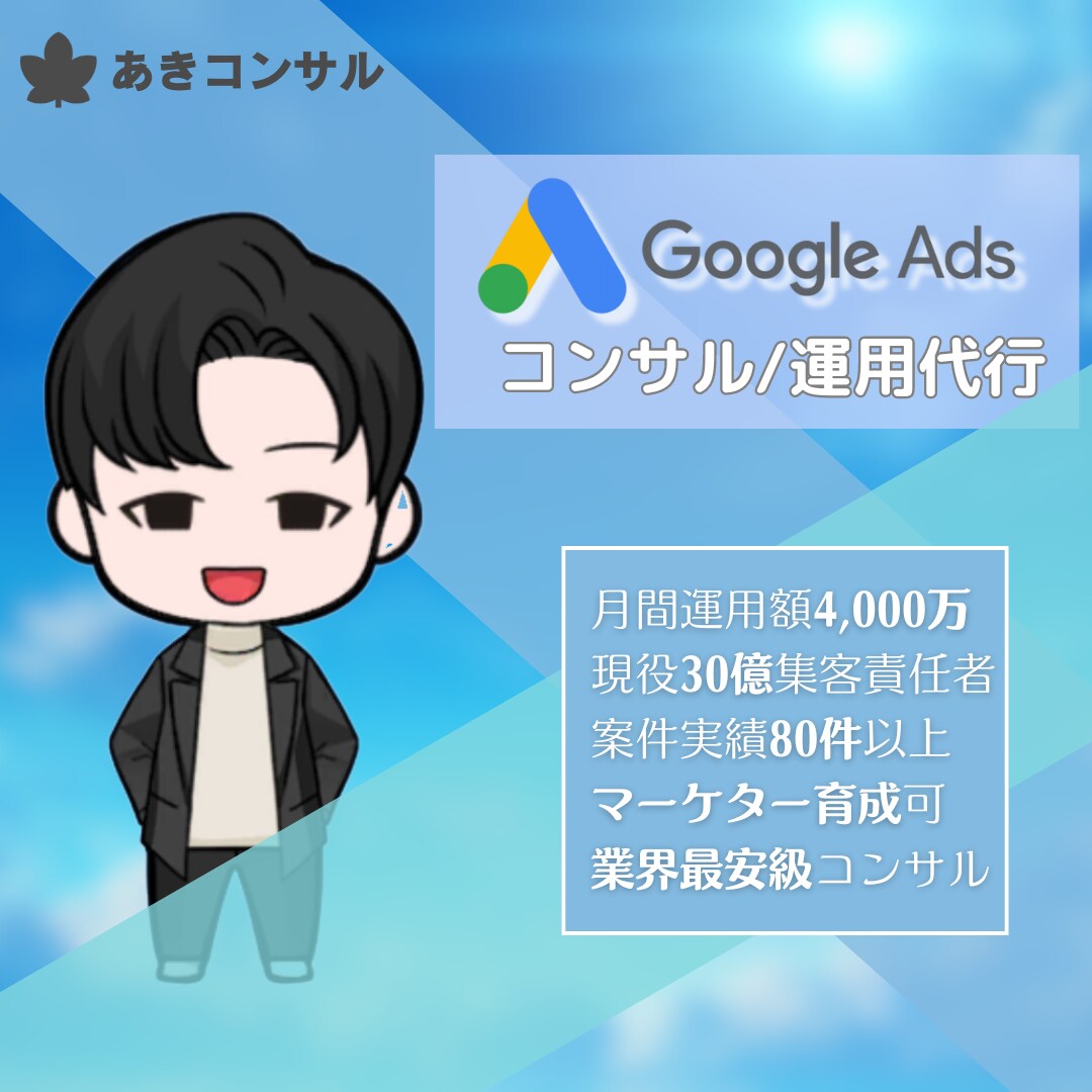 プロがGoogle広告のアカウント診断します 初期設定～運用方法までをプロの運用者が徹底サポート イメージ1