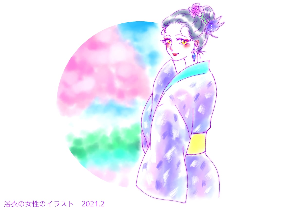 フェミニンな雰囲気のオシャレイラスト描きます ハイセンスかつ可愛いイラスト！ワンポイントにも！ イメージ1