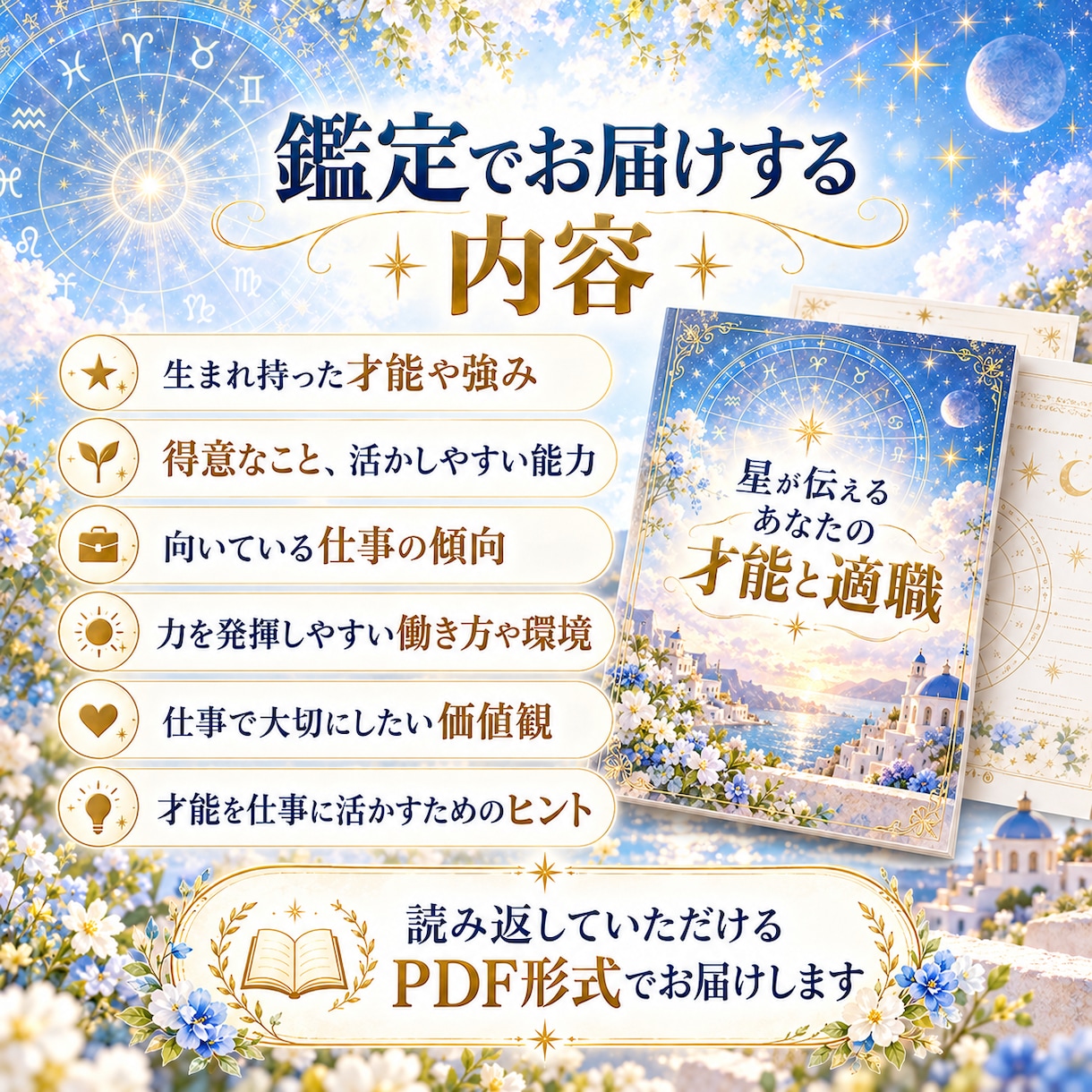 ホロスコープであなたの才能・適職を鑑定します 星からあなたの強みと向いている働き方を読み解きます イメージ3