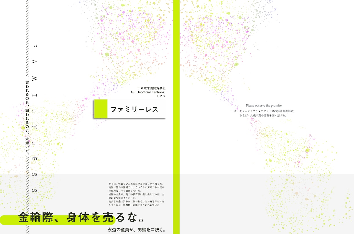 創作ＢＬや二次創作の小説表紙を制作します 友だちみたいにラフな感じで聞き取りながら制作します イメージ6