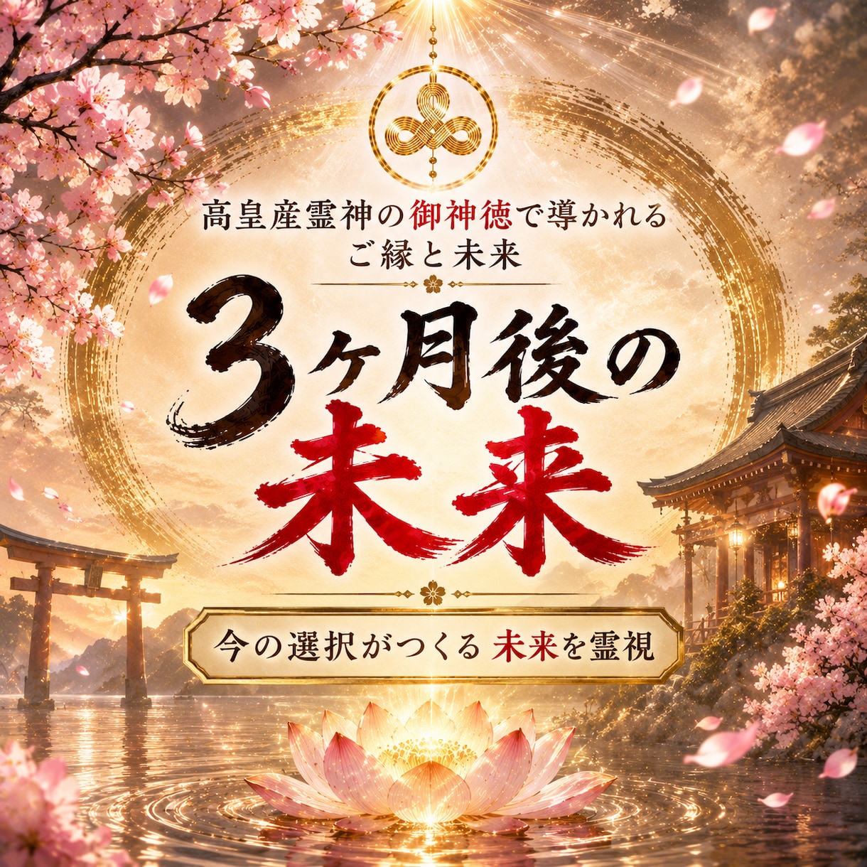 3ヶ月後の未来を霊視◆今の状況に訪れる変化を視ます 高皇産霊神の御神徳｜停滞の先に待つ転機と未来を読み解きます イメージ1