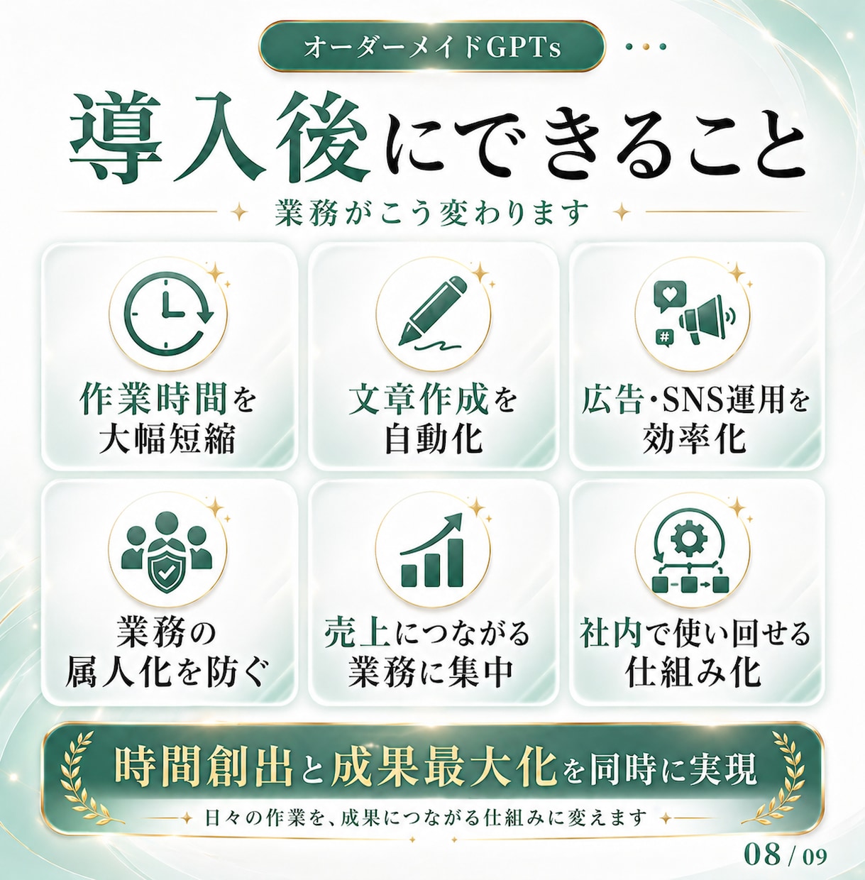 AIで業務効率化！オーダーメイドGPTs制作します ChatGPT｜あなたの業務に最適化したGPTsつくります イメージ5