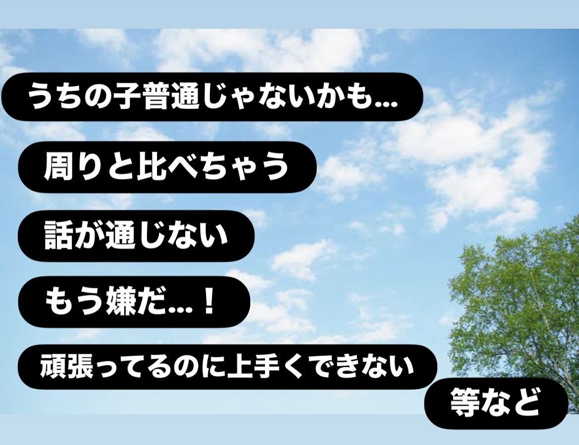 発達凸凹で悩んでる方のお話聞きます 登園・登校拒否、発達凸凹、将来への不安等 イメージ2