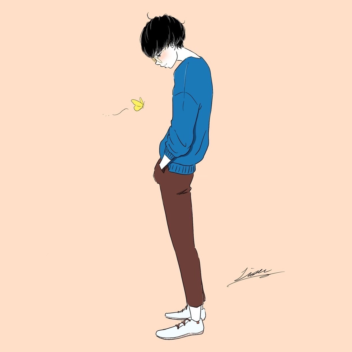 アイコン向けの全身イラストを作成します アイコンやグッズに、あなたの「全身似顔絵」を。 イメージ4