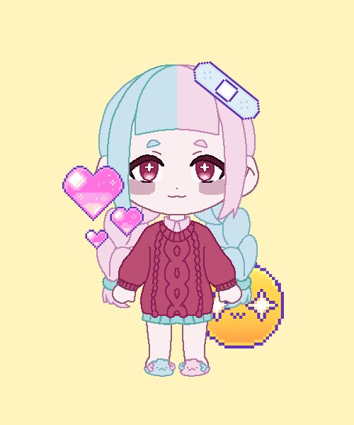 かわいいドット立ち絵制作致します お手頃価格でかわいいドットミニキャラ立ち絵をデザインから！ イメージ3