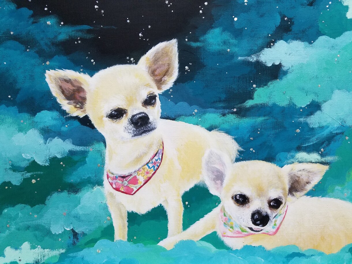 世界で一番大切なペットの似顔絵を描きます 可愛いペットの笑顔をキャンバスに残して飾りたい方。 イメージ6