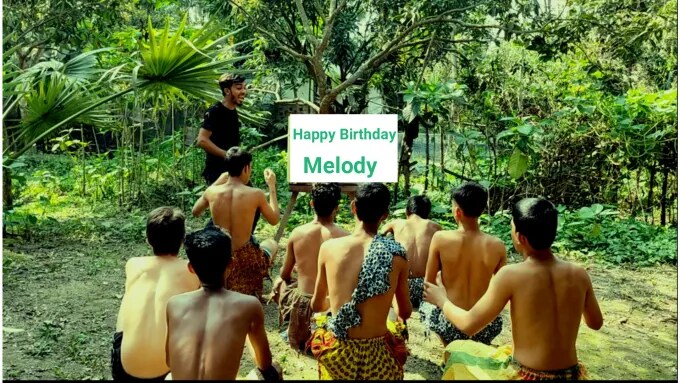 I will do funny happyます birthday wish video in jungle イメージ1