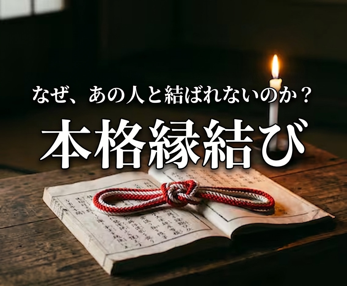 民俗学の本格作法で、絡まった二人の縁を結び直します フワフワした占いが苦手な方へ。民俗学の本格作法で縁を結びます イメージ1