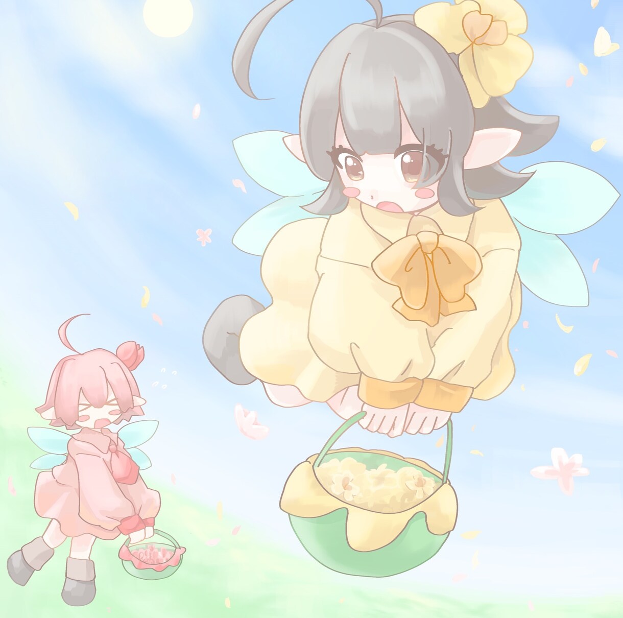 パステルカラーの可愛いイラストを制作します 女の子のイラストが得意です。アイコン、MVサムネなどに！ イメージ3