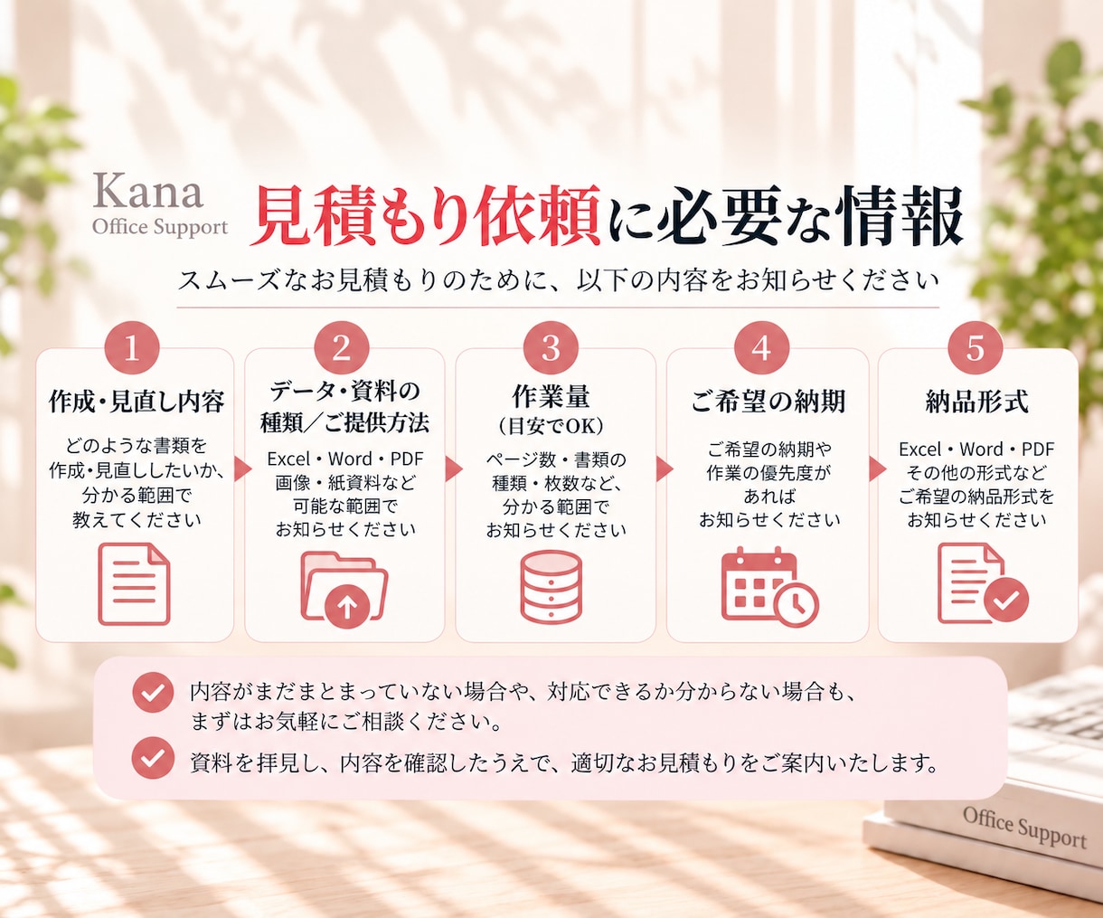 申込書・受付伝票・記入用紙など作成・見直します 業務をもっとスムーズに◎書類作成・見直し・改善・事務歴15年 イメージ3