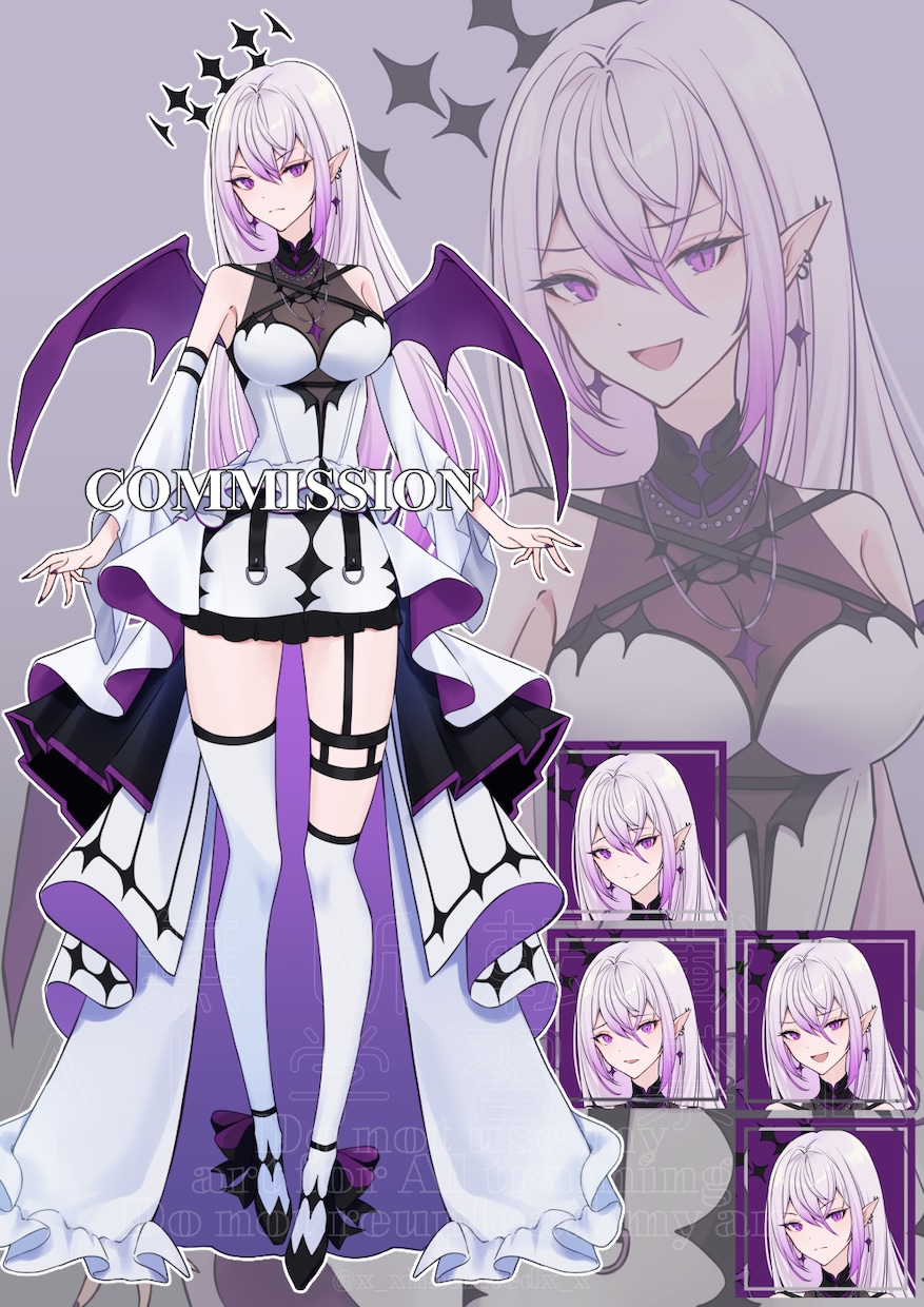 立ち絵やキャラデザ・衣装デザイン致します 配信やSNSで利用できる可愛い立ち絵を制作します イメージ5