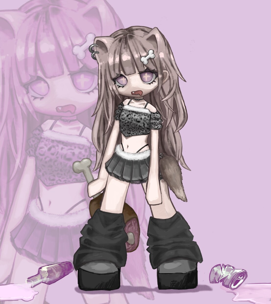個性的な厚塗りイラストを作成します 厚塗りならではの質感でキャラクターの魅力をさらに引き出します イメージ2