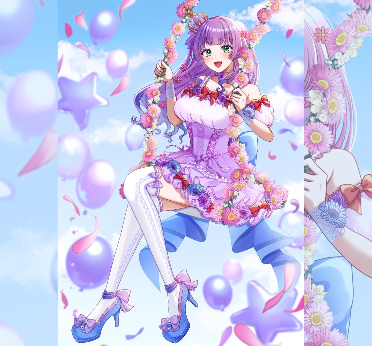 キラキラかわいいイラストを描きます 2週間以内のスピード納品可能！ イメージ5