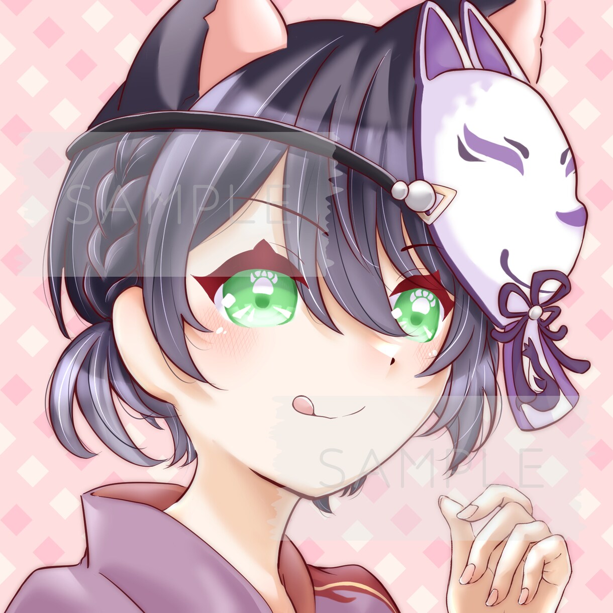 明るめでかわいい印象のアイコンお描きします かわいい女の子中心になります！可愛い男の子も描けます！ イメージ2