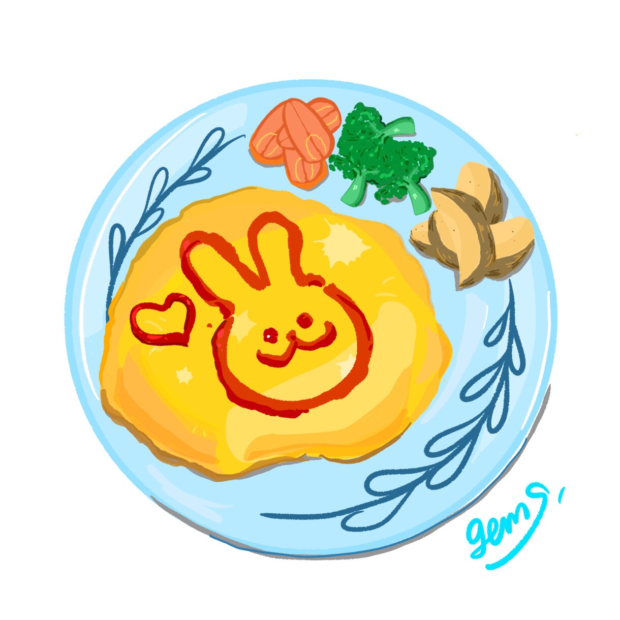 どこか味のある食べ物イラスト描きます 料理の挿絵やメニューに載せたい方に★ イメージ2