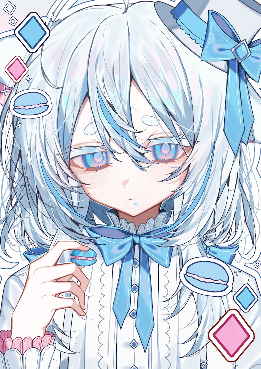 バストアップのガーリーな女の子イラストを描きます 観賞用の方やVTuber様など イメージ1