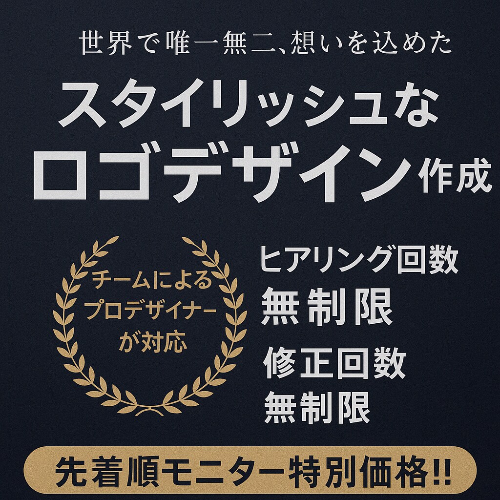 ご依頼者様のご要望に沿ったロゴ作ります 【モニター価格】唯一無二。世界に一つだけのロゴ作りませんか？ イメージ1