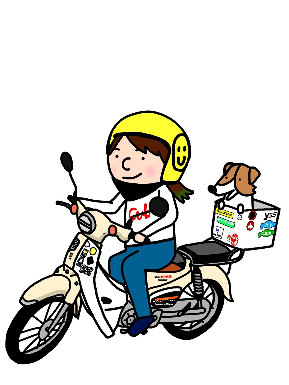 バイクのイラスト描きます 愛車をイラストに！人物、動物、キャラクターを乗せれます！ イメージ6
