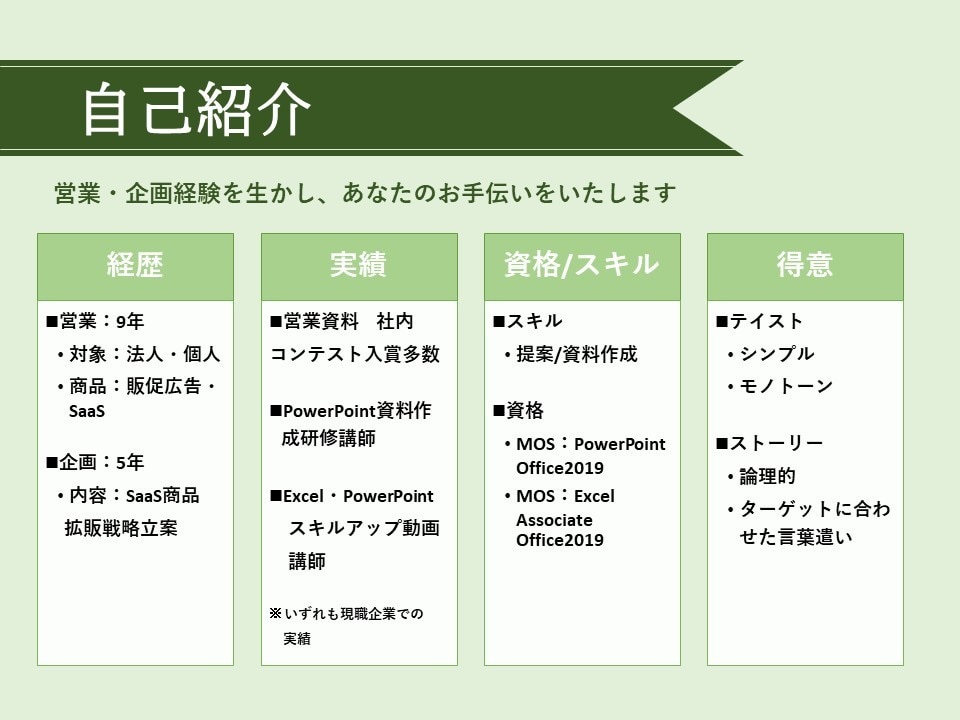 わかりやすいPowerPoint資料作成します 営業資料やパンフレットのブラッシュアップ・作成をお手伝い イメージ2