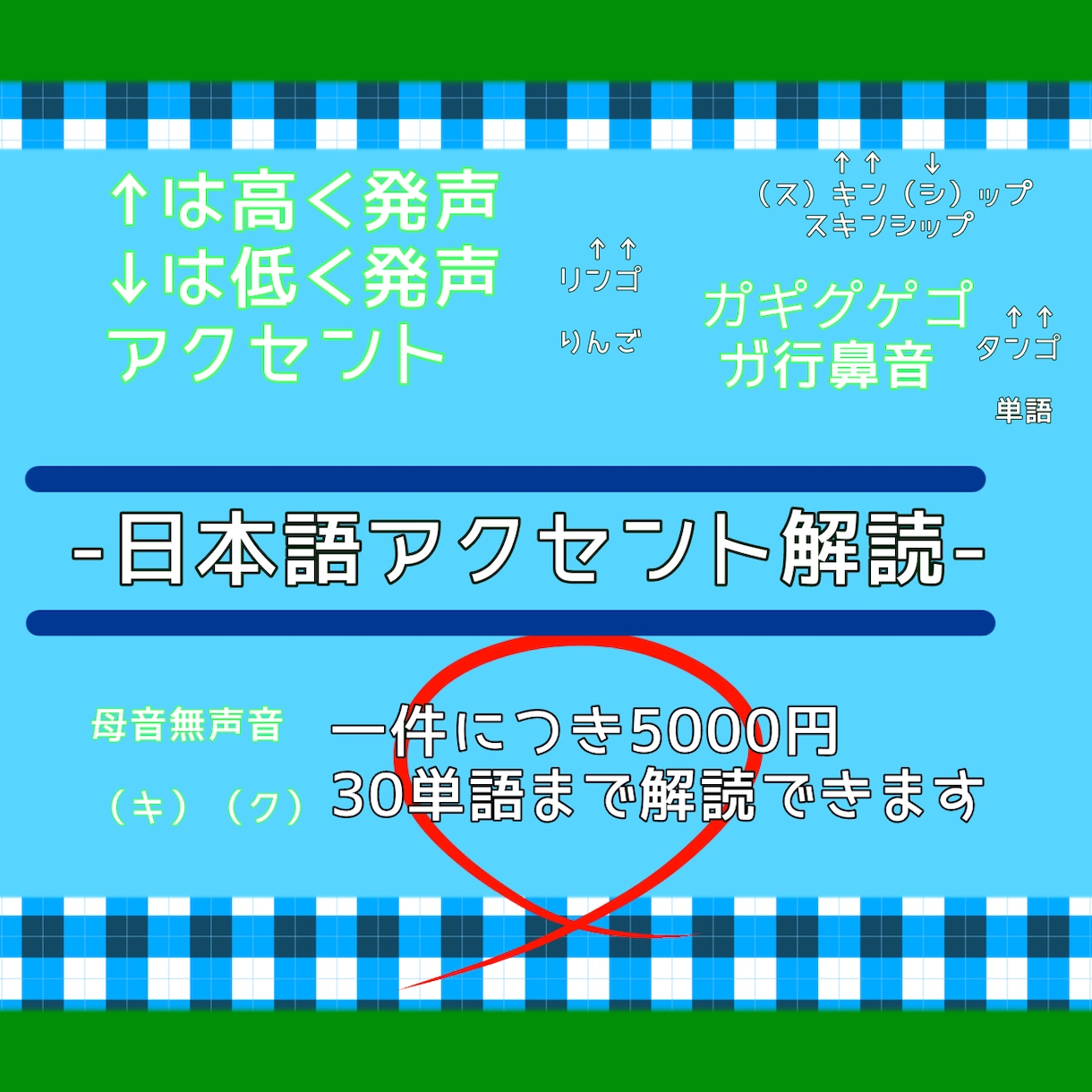 日本語の発音、アクセントを解読します ナレーター、アナウンサー志望の方向け イメージ1