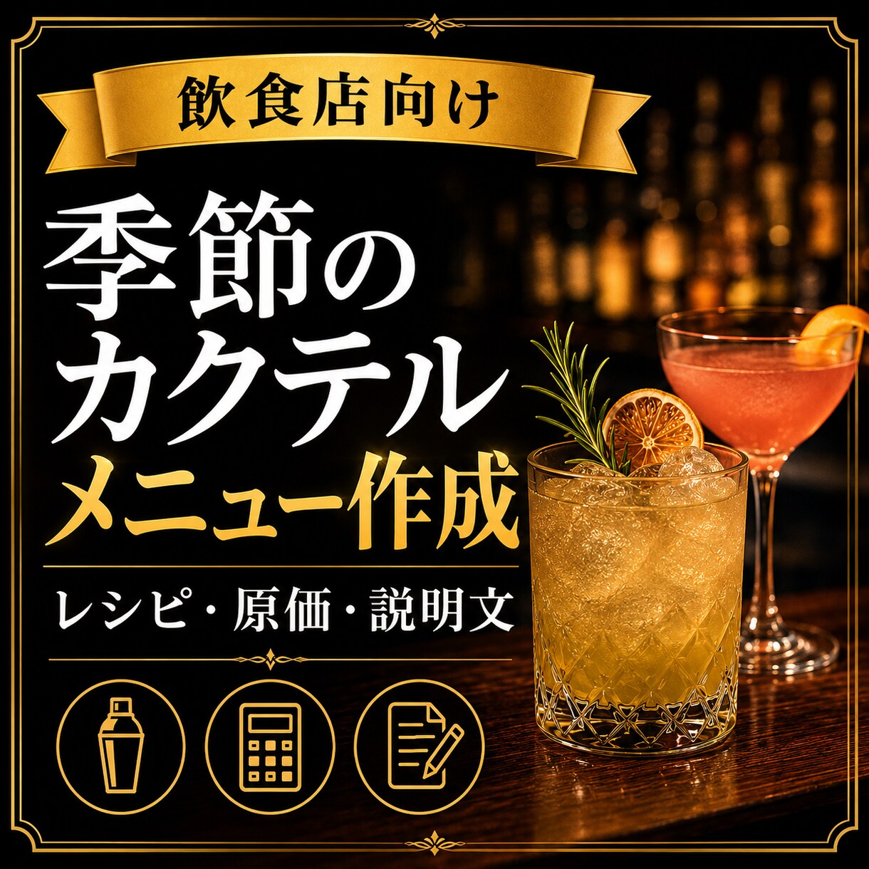 飲食店向けに季節のカクテルメニューを作成します レシピ・材料・作り方・メニュー説明文までまとめてご提案します イメージ1