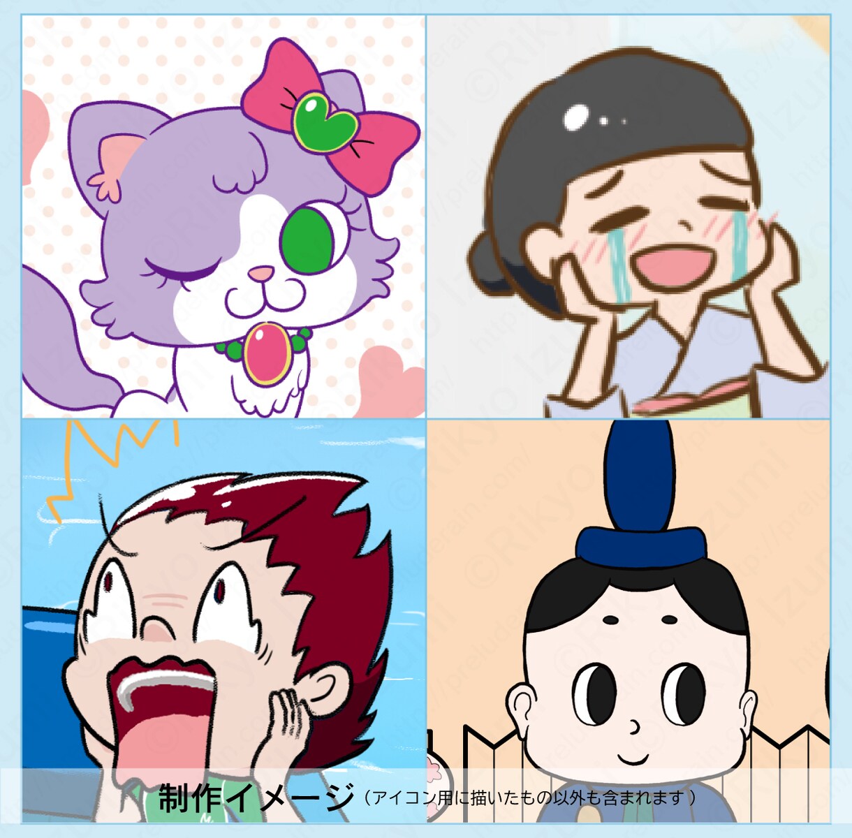 商用○/ポジティブイメージなSNSアイコン描きます パパママ向け、生活、雑学など幅広いアカウントにオススメ イメージ4