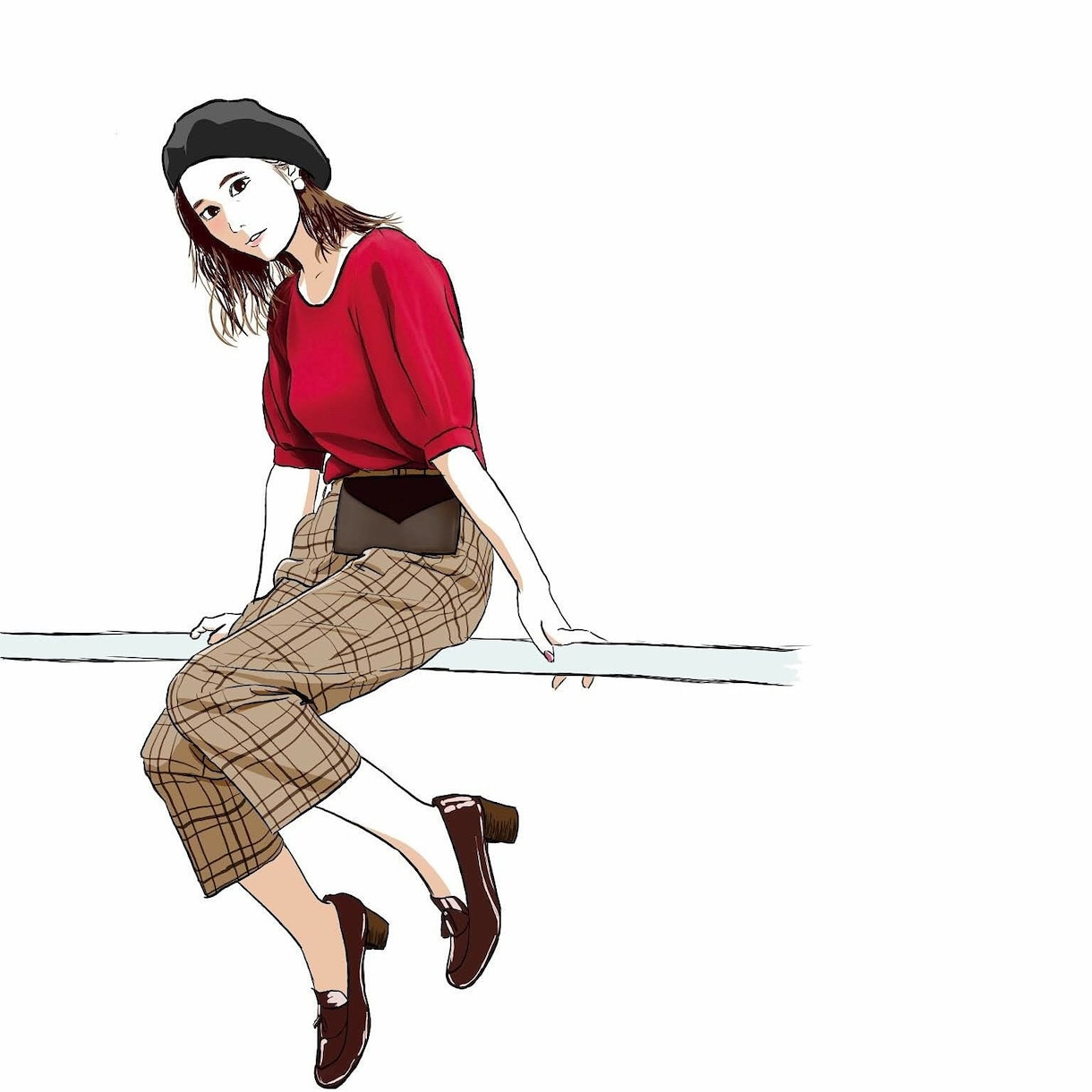 スナップショットをイラスト化します SNS用のスナップショットや自撮り写真をイラスト化します！ イメージ1