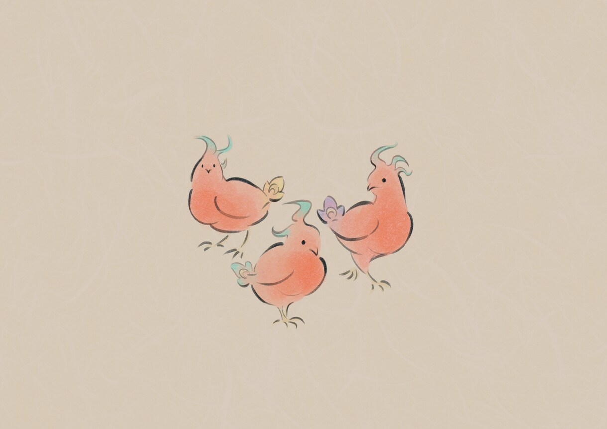 和風テイスト、ゆるい動物の絵を描きます ちょっとした動物の挿絵やアイコンなど必要な方へ イメージ4