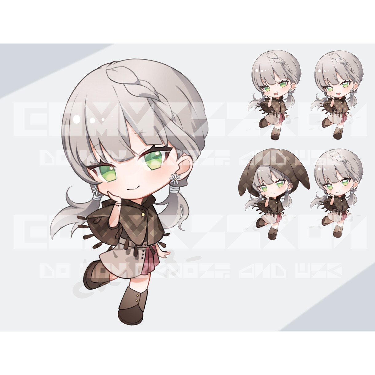多場面で活用!SD)デフォルメイラスト制作します プレゼント/鑑賞/活動への使用、三次元もSD化可能! イメージ8