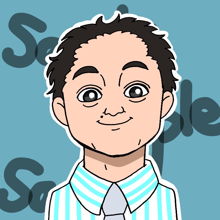SNSや名刺に最適！写真から似顔絵アイコン描きます 依頼後すぐに制作可能！最短１日で素敵なアイコン納品します！ イメージ4