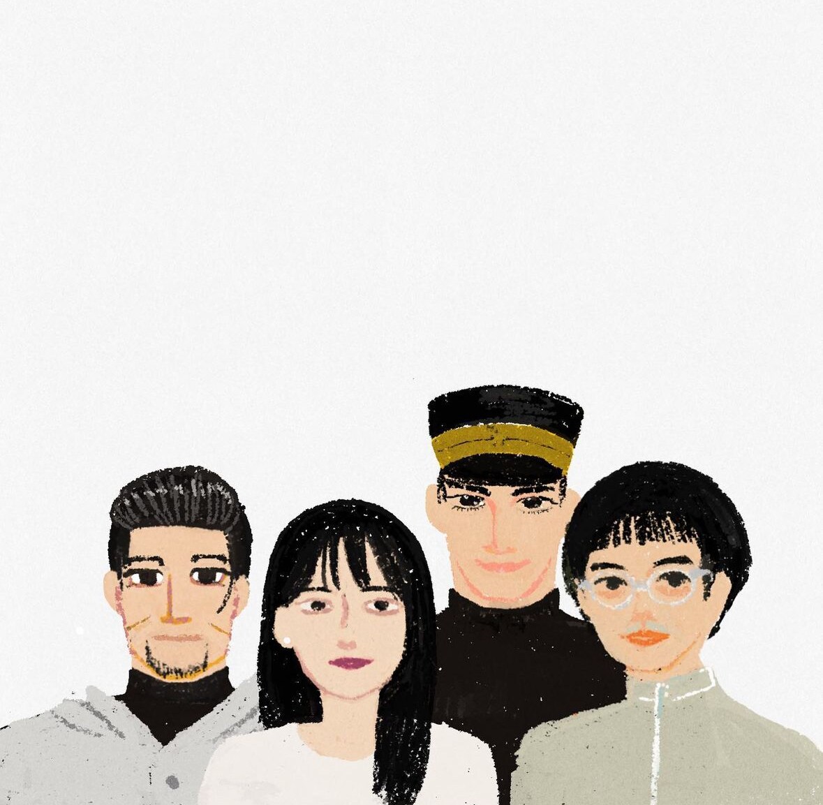 SNSのアイコン作成します シンプルなクレヨン画で暖かい風合いの似顔絵 イメージ3