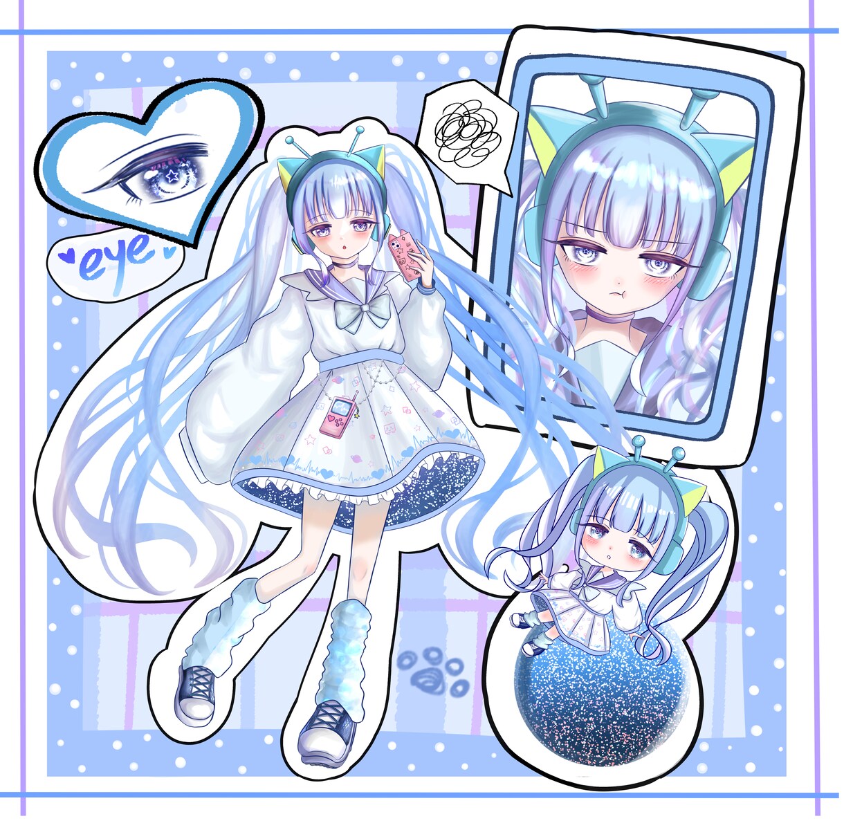 可愛い詰め込みイラストお描きします 可愛いをギュッと一枚に詰めた詰め込みイラストをお描きします！ イメージ4