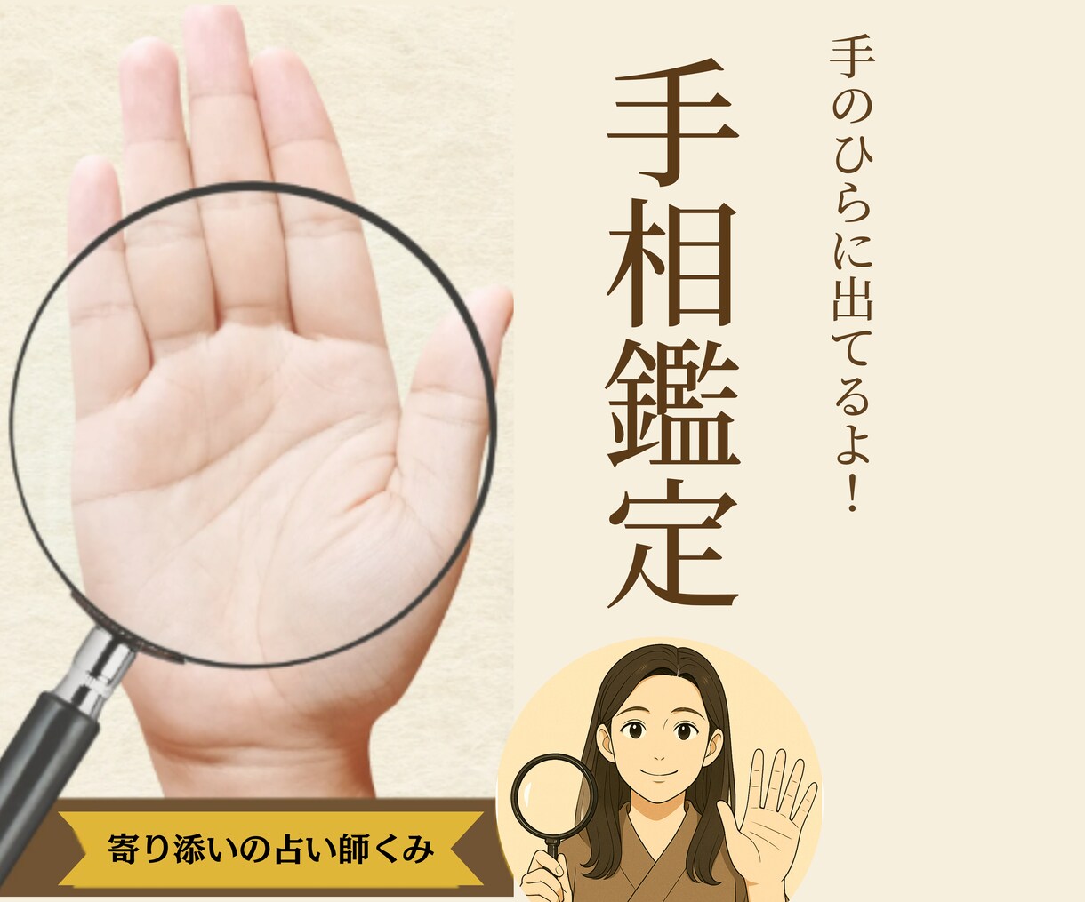 手相鑑定：貴女の手相を丁寧に読み解きます 手相に出てる貴女らしさ！寄り添いの占い師くみが丁寧に鑑定 イメージ2