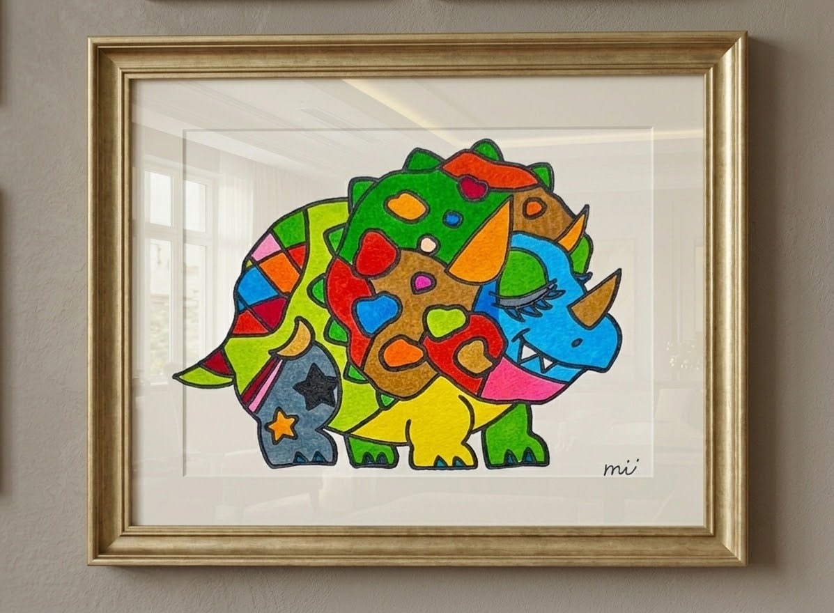ビビットなカラフルイラスト描きます ビビットカラーの世界で一匹の動物たちを描くのが得意！ イメージ2