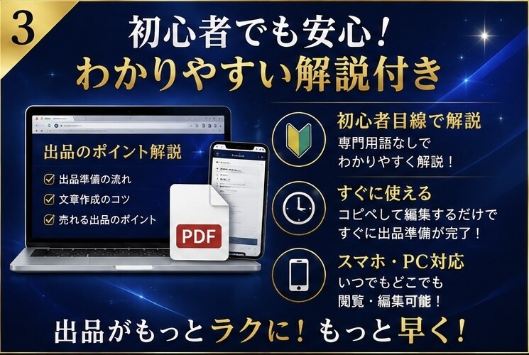 ココナラ初心者向け出品テンプレ大全を販売します ✅第2弾✅コピペOK！商品説明プロフィールタイトル作成効率化 イメージ3