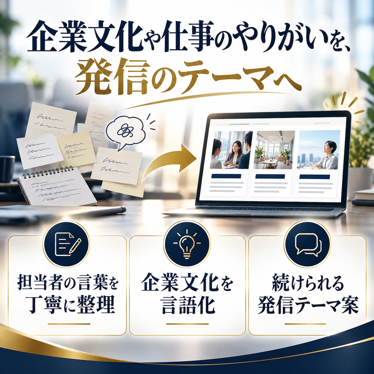 社員が伝える企業の魅力を発掘し言語化します 企業文化や仕事のやりがいを、発信のテーマへ イメージ6