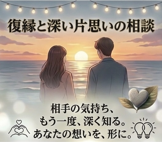 復縁/片思い/辛い失恋寄り添い共感してお聴きします 8年の接客経験と大失恋の克服からあなたの心に深く寄り添います イメージ1