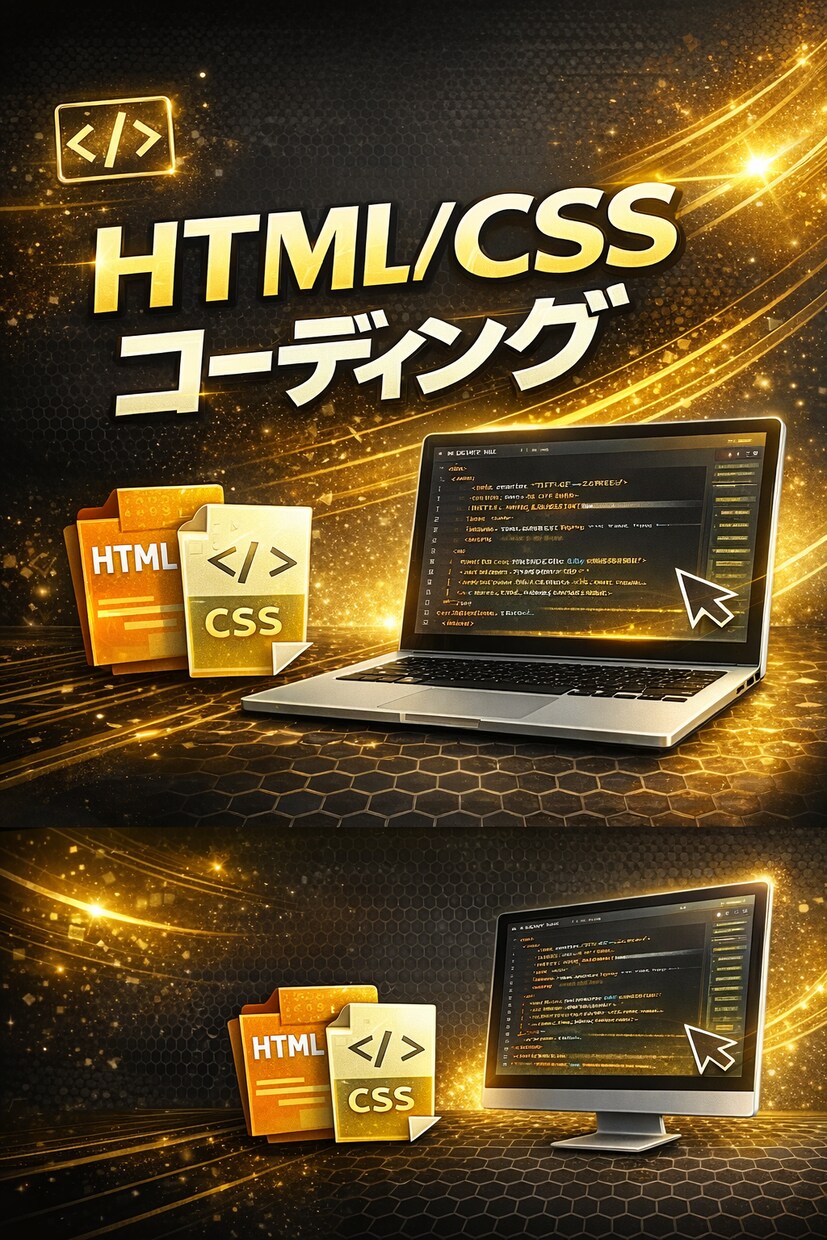 HTML/CSSで丁寧にコーディングします デザインを忠実にHTML/CSSでコーディング イメージ1