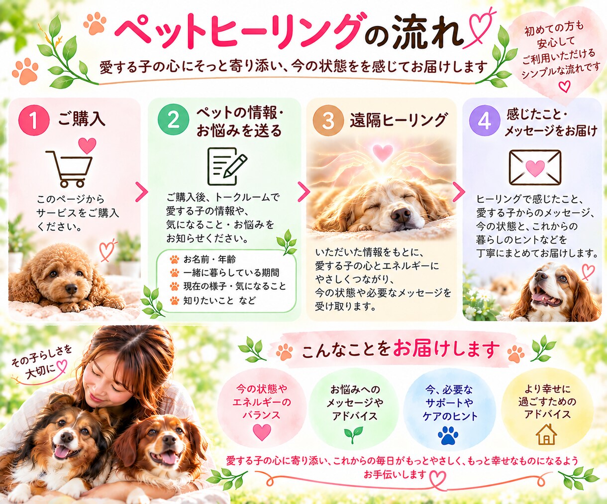 愛するペットの心に寄り添いヒーリングします 400頭以上見てきたプロがペットの小さなサインを受け取ります イメージ3