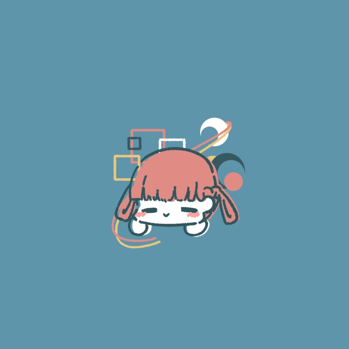 ゆるかわ風のキャラアイコン描きます やわらかい色味の手描き風アイコン イメージ3