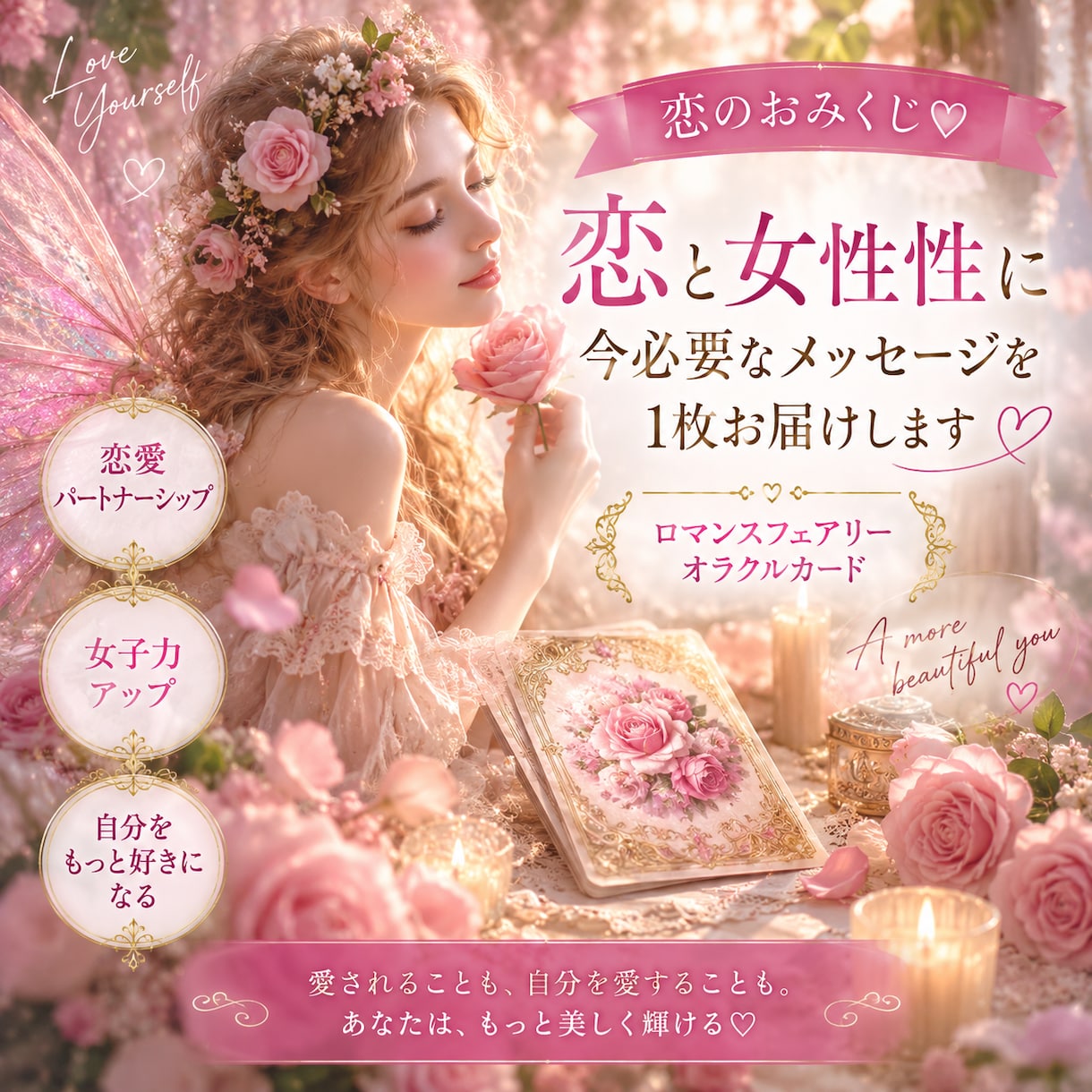 女性性を忘れてしまった貴女へときめきを届けます もっと愛されていい。もっと自分を愛していい。 イメージ1