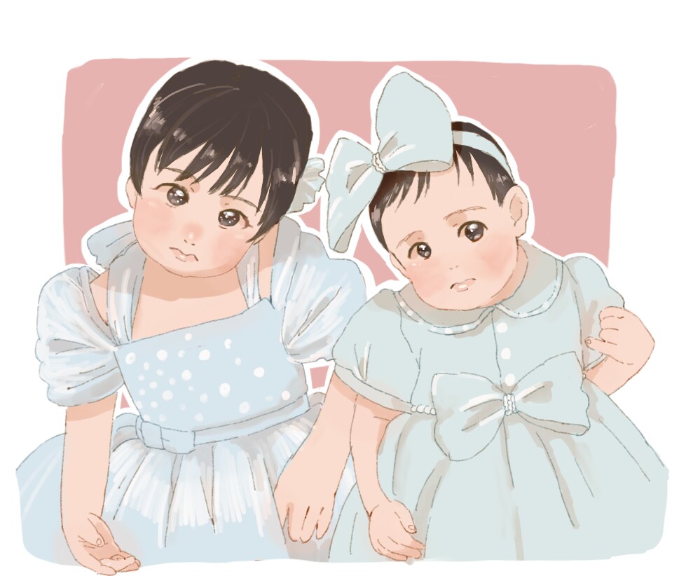 柔らかい雰囲気でお子様の似顔絵アイコン描きます アイコンや記念にぴったり◎優しいタッチで可愛く描きます イメージ4